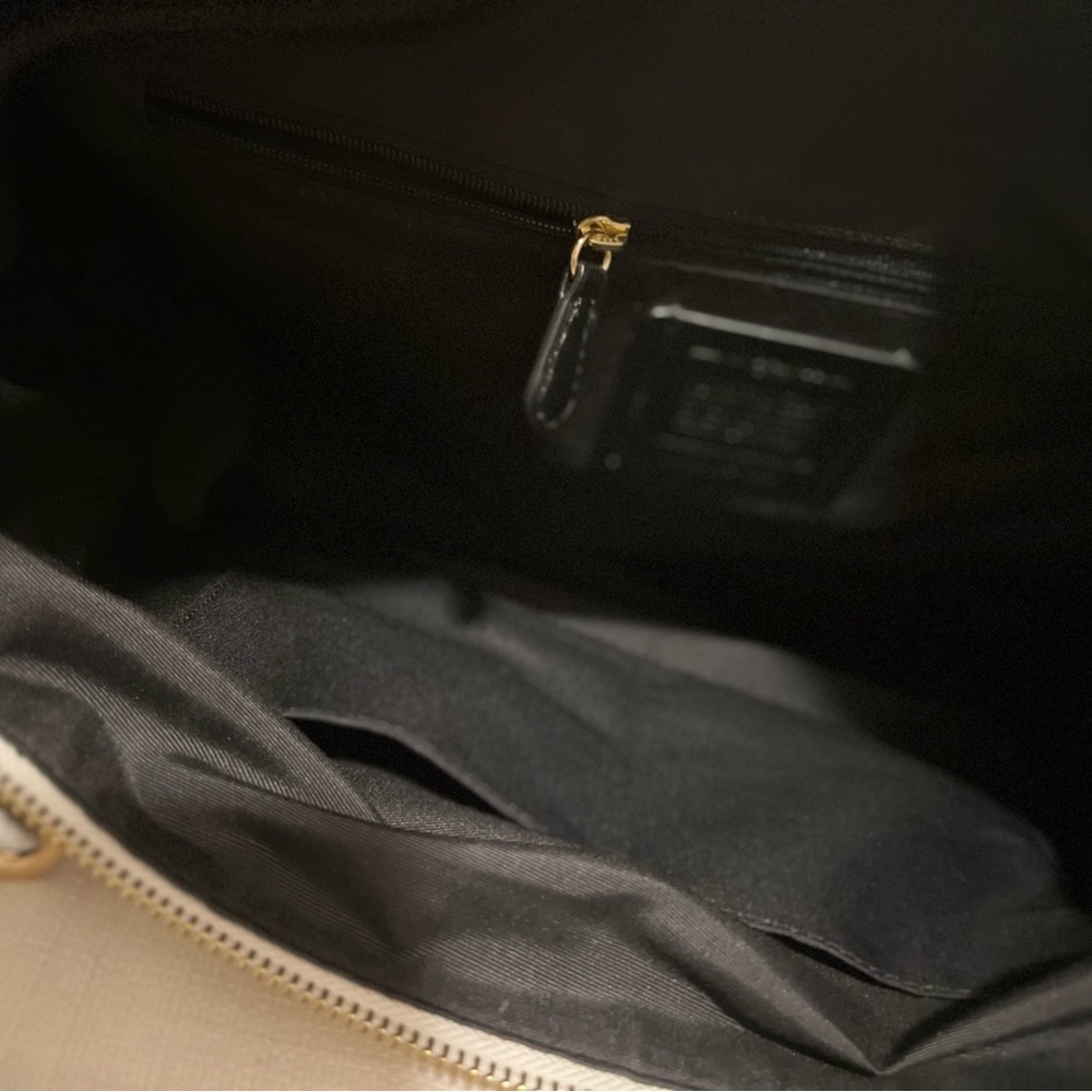 Coach Ivory and Black Tote Bag - Picture 10 of 10